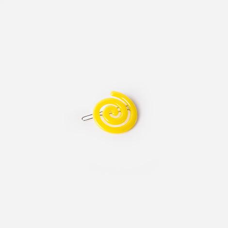 BowsAtelier Spiral Clip in yellow Stylish Large Hair Clip for thick curly thin long fine hair