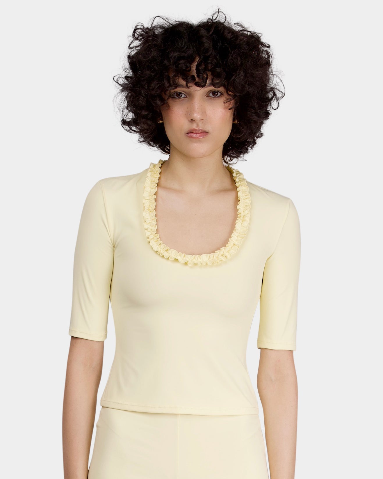 Citrine Ruffle Beach Top my mum made it coupon sale code skirt puffer bag dress white crop top girl cute clothing mindfully outfits cottagecore cotton good quality comfy chic vacation daily