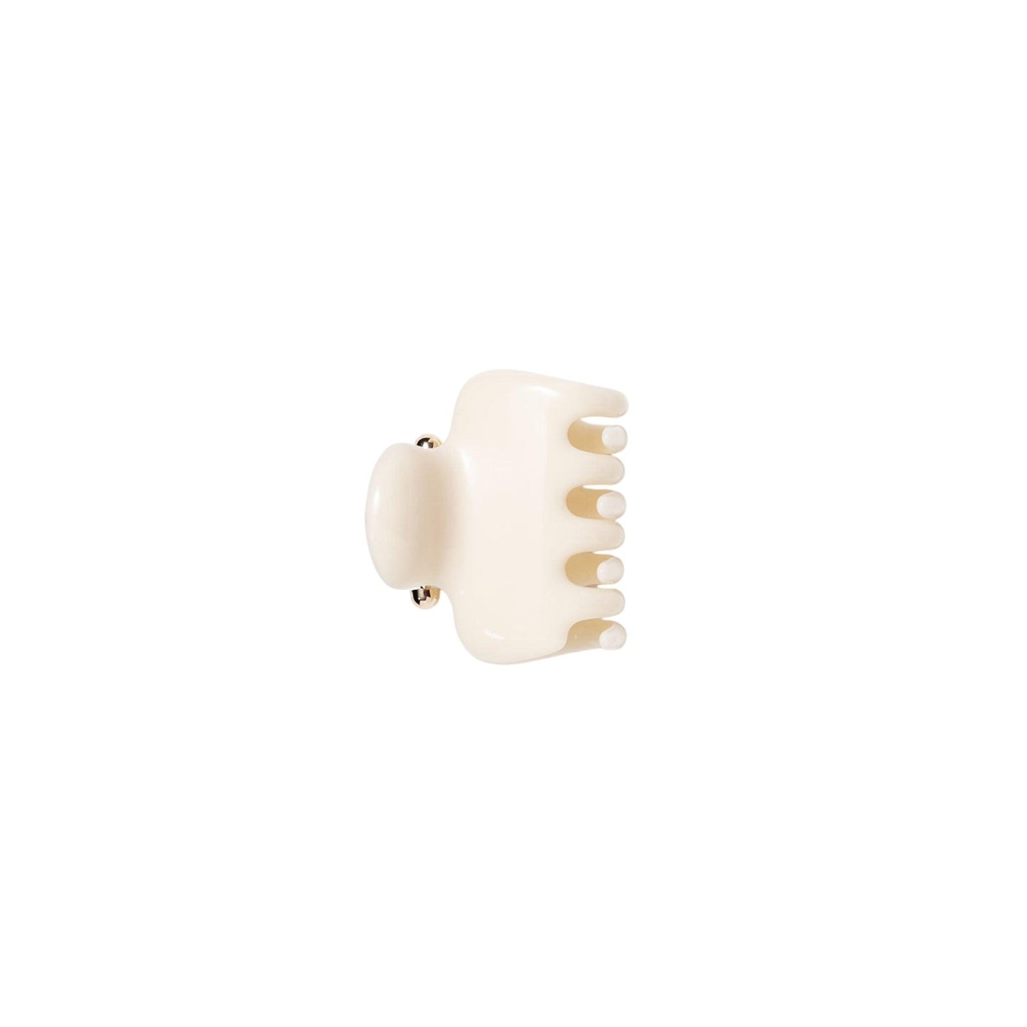 No. 2 Claw Clip in Ivory bio-acetate go-to essentials undo hair claw big sale designer tortoise shell hair claw clip mid-size accessory versatile for styling half-ups or full twists effortlessly.