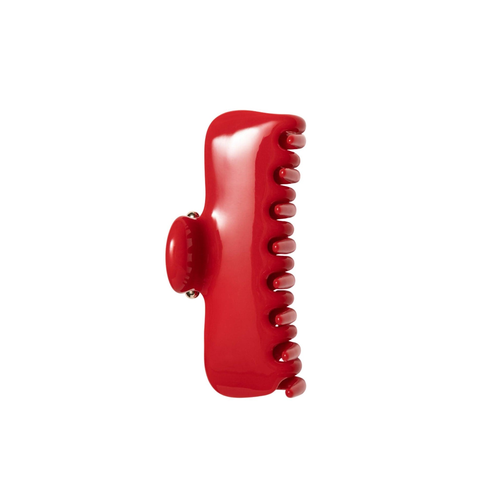 No. 4 Claw Clip Red Rosso bio-acetate go-to essentials undo hair claw big sale designer tortoise shell hair claw clip durable pink butterfly flat online wholesale hair pin hair accessories french barrettes for thick hair styles women.