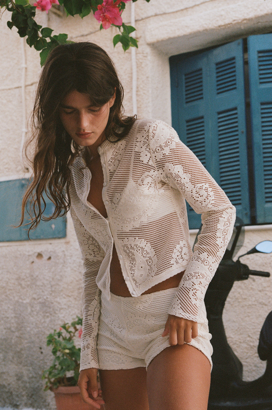 Belinda Top | White Lace