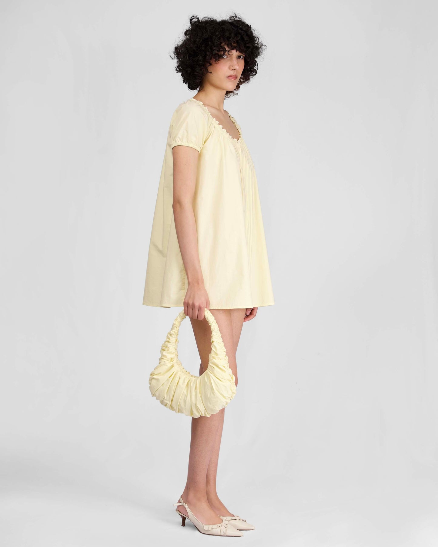 Morning Mini Dress - Citrine my mum made it coupon sale code skirt puffer bag dress white crop top girl cute clothing mindfully outfits cottagecore cotton good quality comfy chic vacation daily