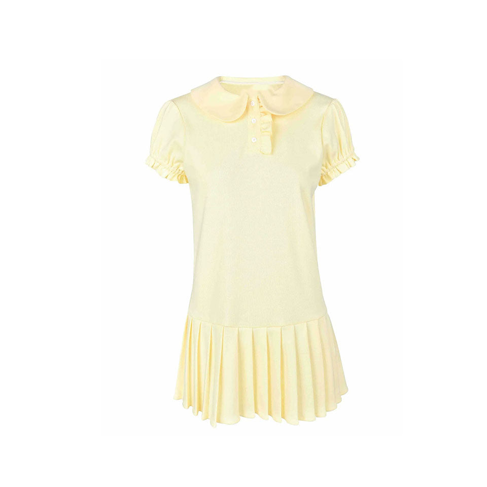 Citrine Polo Mini Pleat Dress my mum made it coupon sale code skirt puffer bag dress white crop top girl cute clothing mindfully outfits cottagecore cotton good quality comfy chic vacation daily