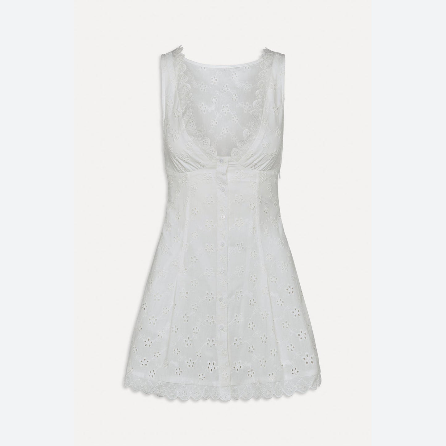 Farm Eyelet Mini Dress