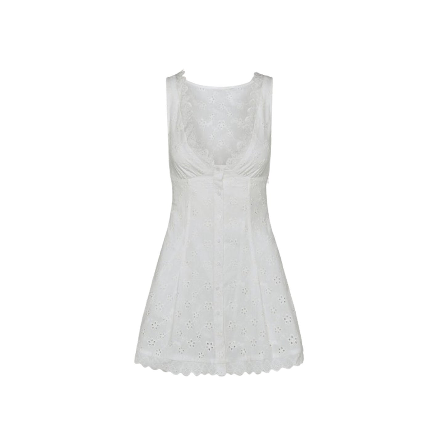 Farm Eyelet Mini Dress