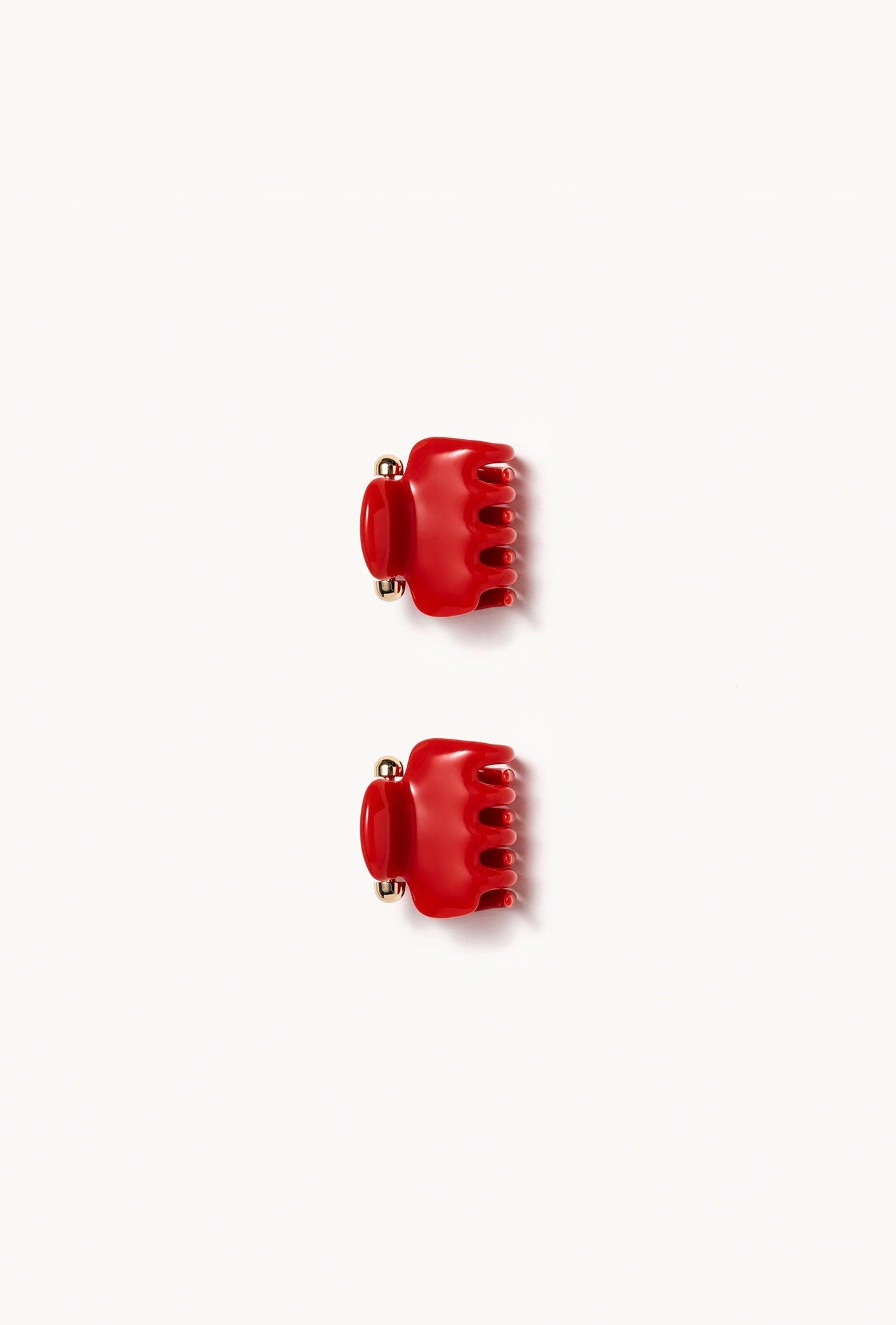No. 2 Claw Clip Red Rosso bio-acetate go-to essentials undo hair claw big sale designer tortoise shell hair claw clip mid-size accessory versatile for styling half-ups or full twists effortlessly.