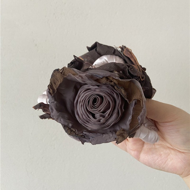 Vintage Retro Rose Floral Claw Clip