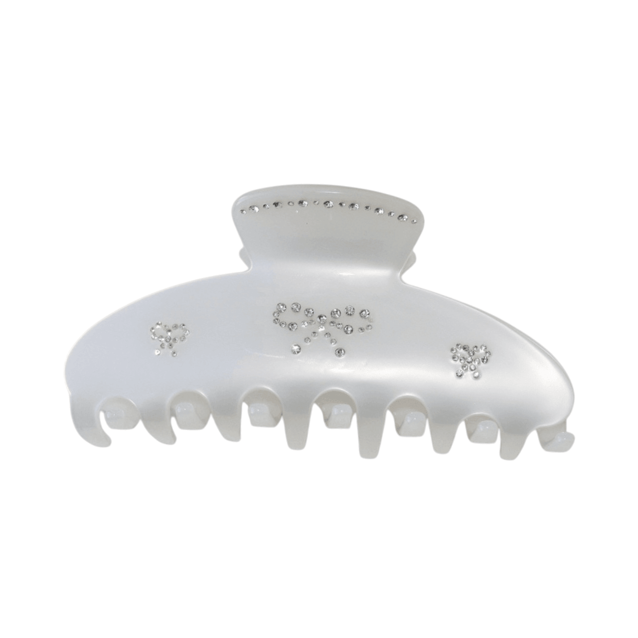 Big Effing Clip In Shining Pearl Bow bio-acetate go-to essentials emijay discount large big sale designer Sephora hair claw clip durable pink butterfly flat feminine, high-quality hair accessories like statement Nordstrom hair pin french barrettes for all hair types