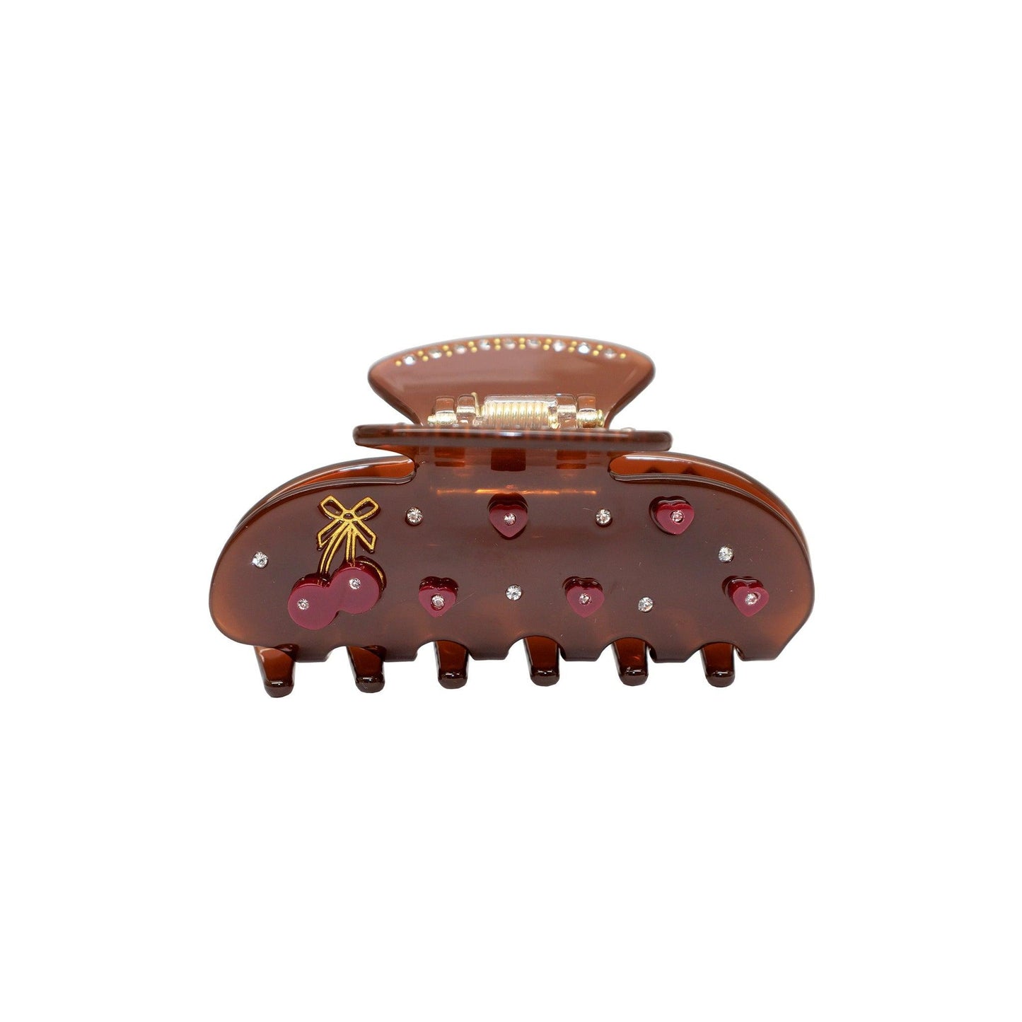 Sweetheart Clip in Cherry Cola bio-acetate go-to essentials emijay discount large big sale designer Sephora hair claw clip durable pink butterfly flat feminine, high-quality hair accessories like statement Nordstrom hair pin french barrettes for all hair types