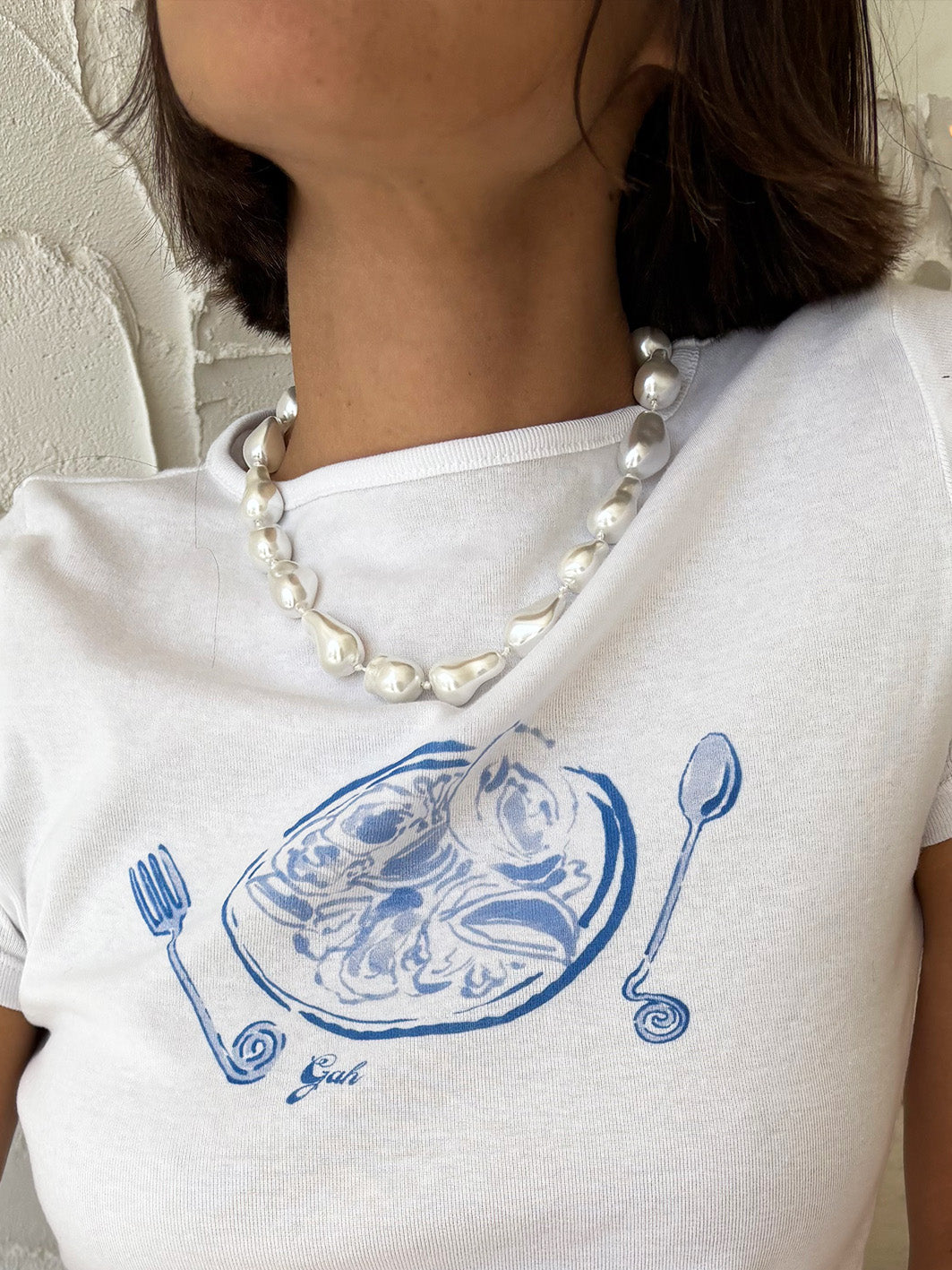 COLLIER DE PERLES HOLOGRAPHIQUES BAROQUES CHLOE WILMA