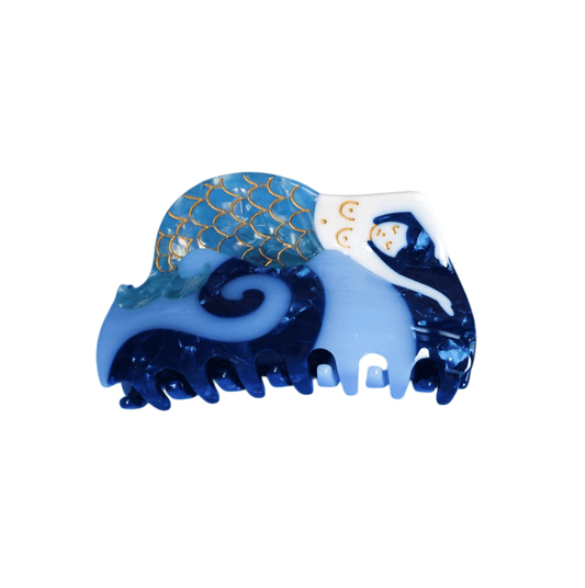 Jennie Mermaid bio-acetate large big sale designer tortoise shell hair claw clip durable pink butterfly flat online wholesale hair pin hair accessories french barrettes for thick hair styles women.
