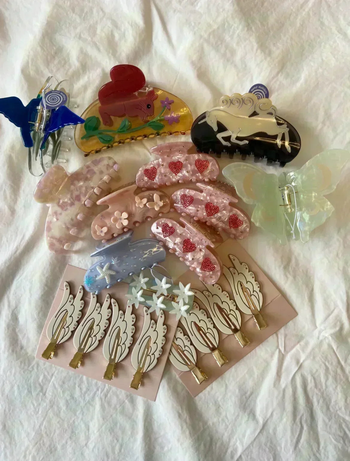 Eden Whisper Grip Sweetheart Clip in Bubbles