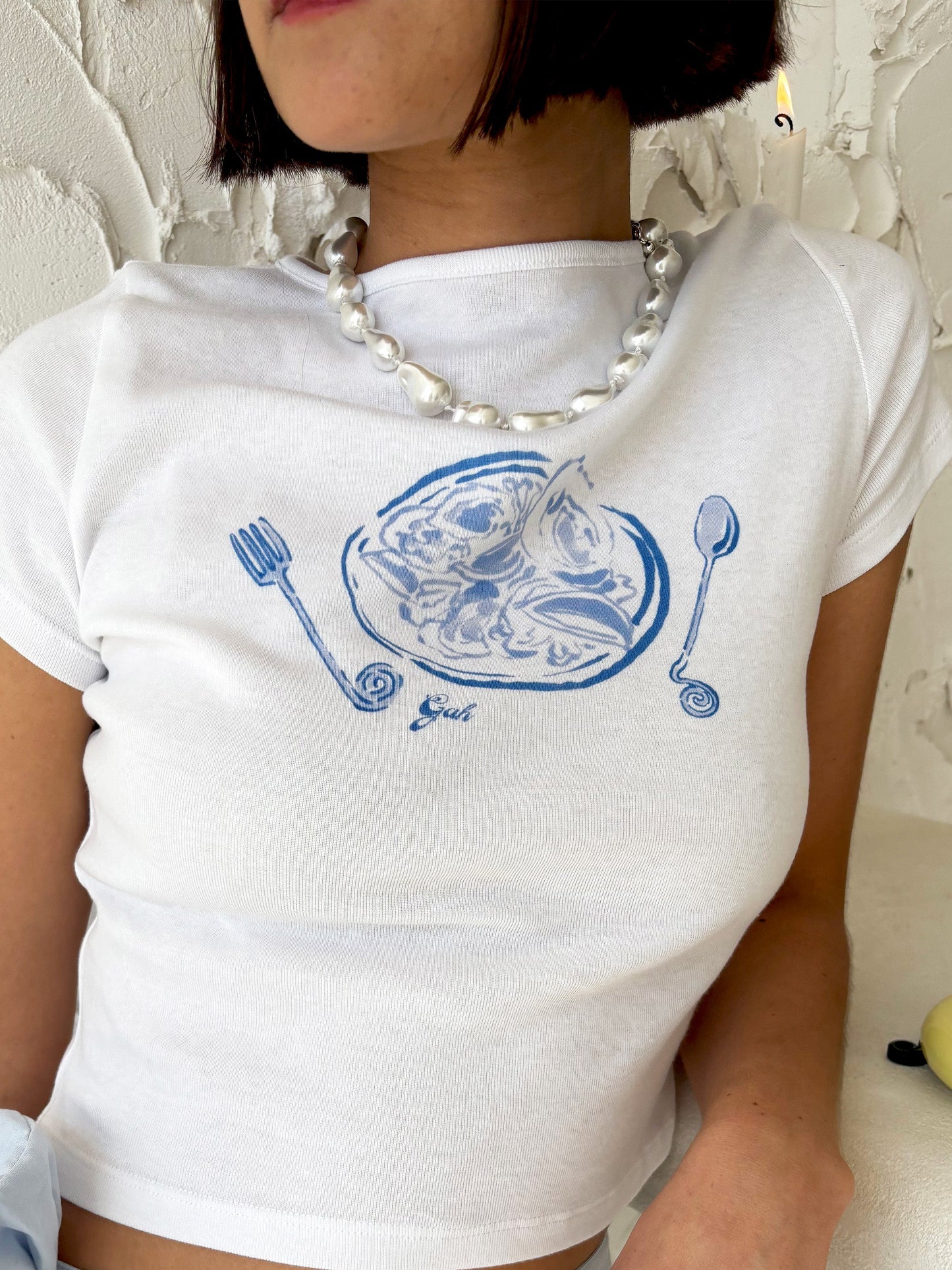 COLLIER DE PERLES HOLOGRAPHIQUES BAROQUES CHLOE WILMA
