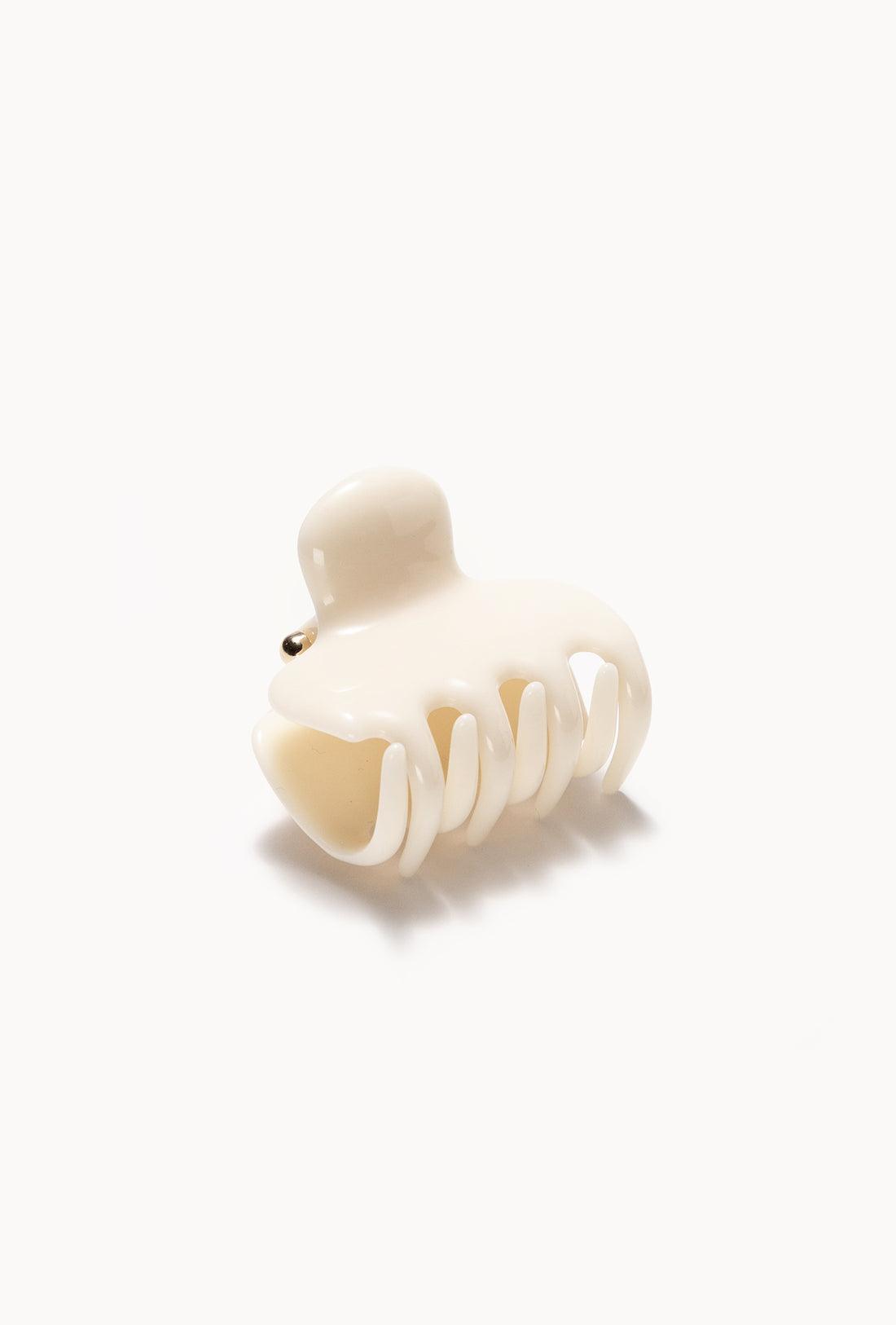No. 2 Claw Clip in Ivory bio-acetate go-to essentials undo hair claw big sale designer tortoise shell hair claw clip mid-size accessory versatile for styling half-ups or full twists effortlessly.
