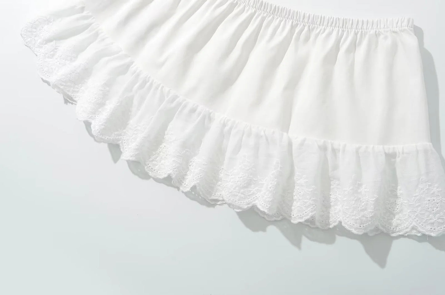 Lace Mini Skirt - White my mum made it coupon sale code skirt puffer bag dress white crop top girl cute clothing mindfully outfits cottagecore cotton good quality comfy chic vacation daily