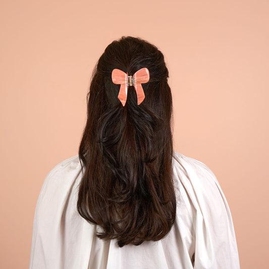 Pretty Bow cute bio-acetate winona irene big sale designer tortoise shell hair claw clip durable pink butterfly flat online wholesale hair pin hair accessories french barrettes for thick hair styles women.
