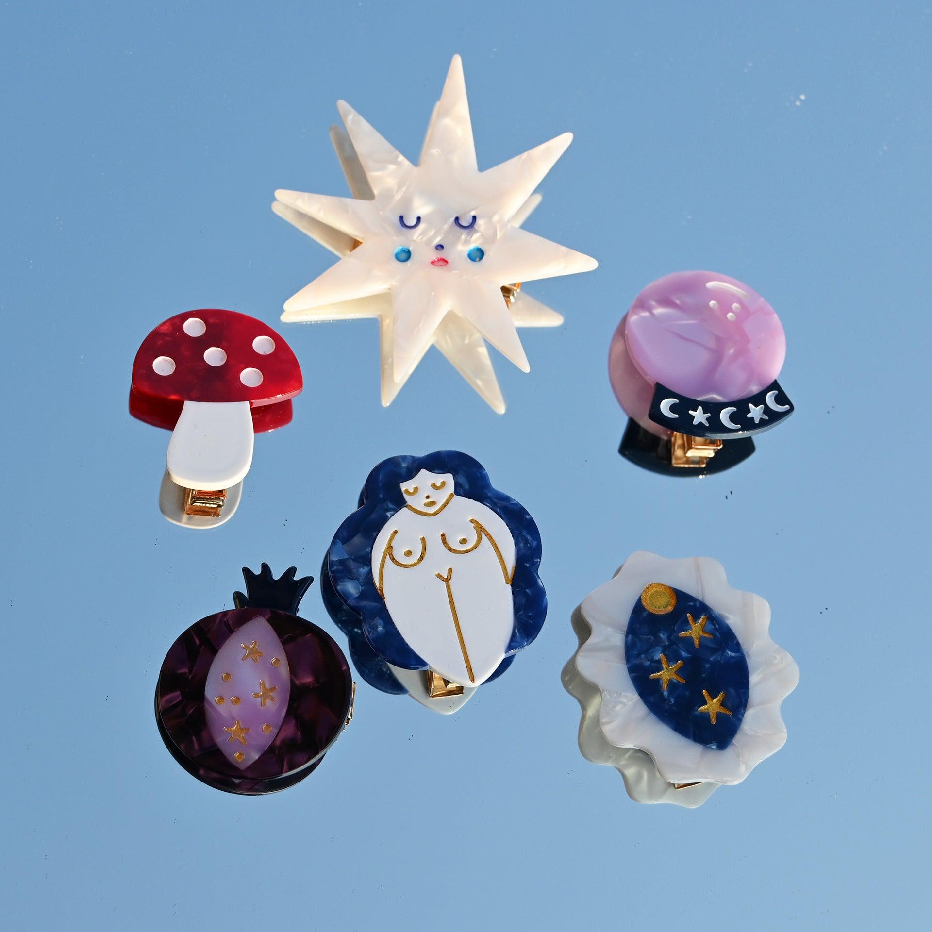 Venus cute bio-acetate large octopus bio-acetate ligh big sale designer tortoise shell hair claw clip durable pink butterfly flat online wholesale hair pin hair accessories french barrettes for thick hair styles women.