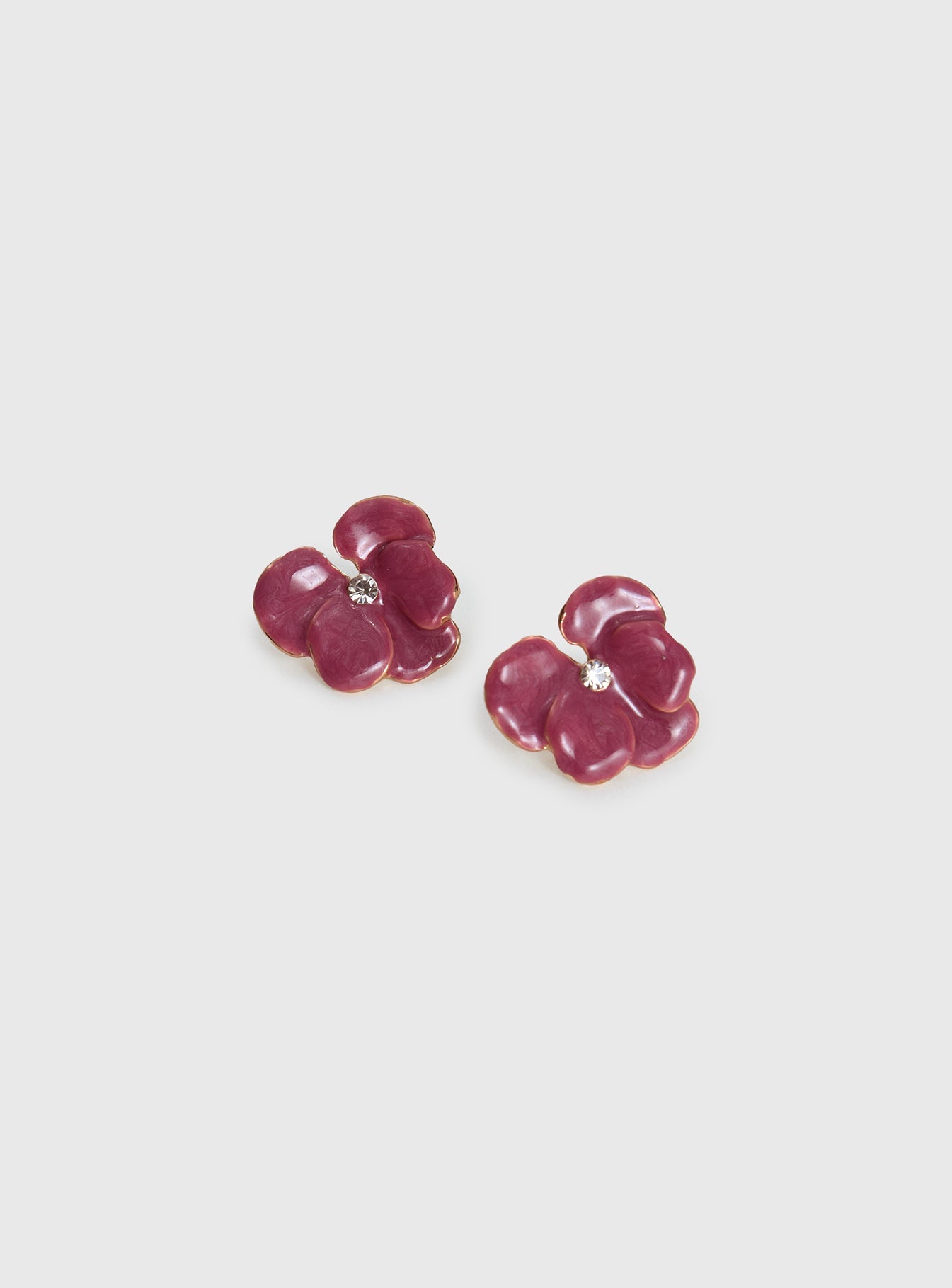Daylight savings pink flower earrings