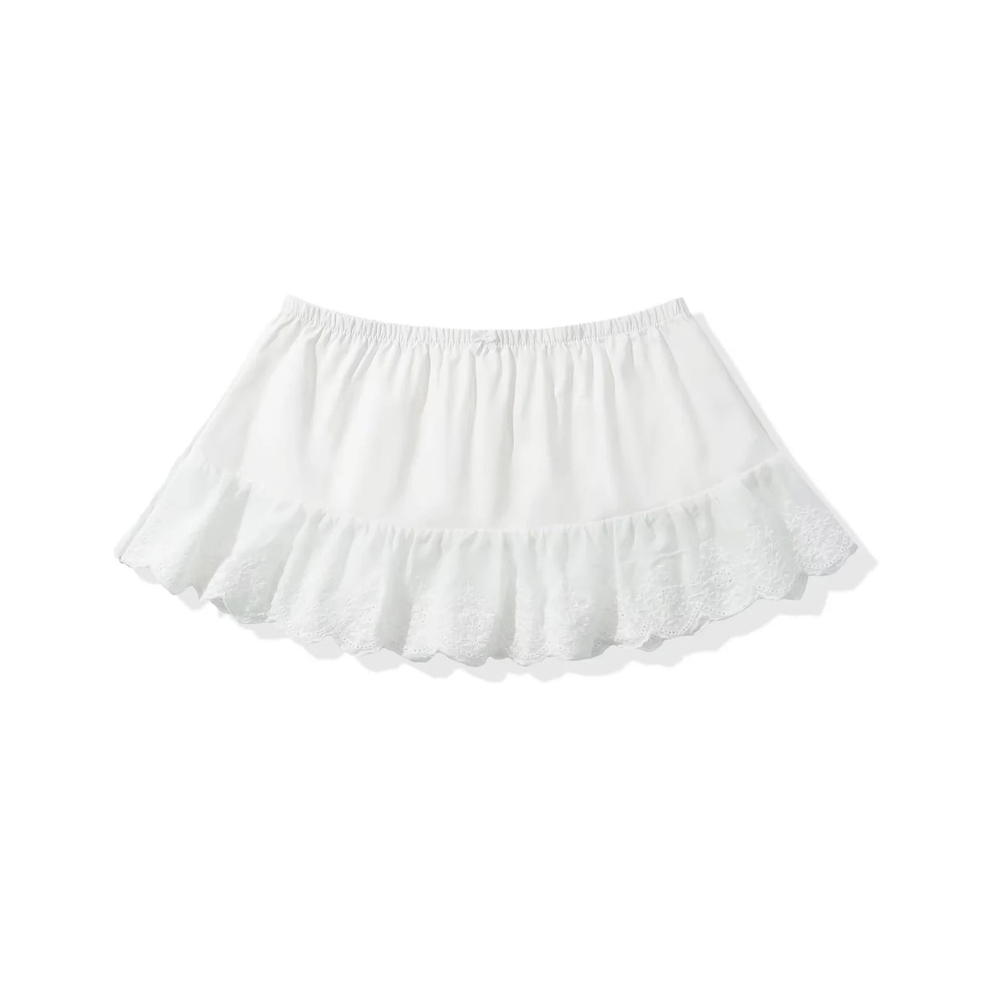 Lace Mini Skirt - White my mum made it coupon sale code skirt puffer bag dress white crop top girl cute clothing mindfully outfits cottagecore cotton good quality comfy chic vacation daily