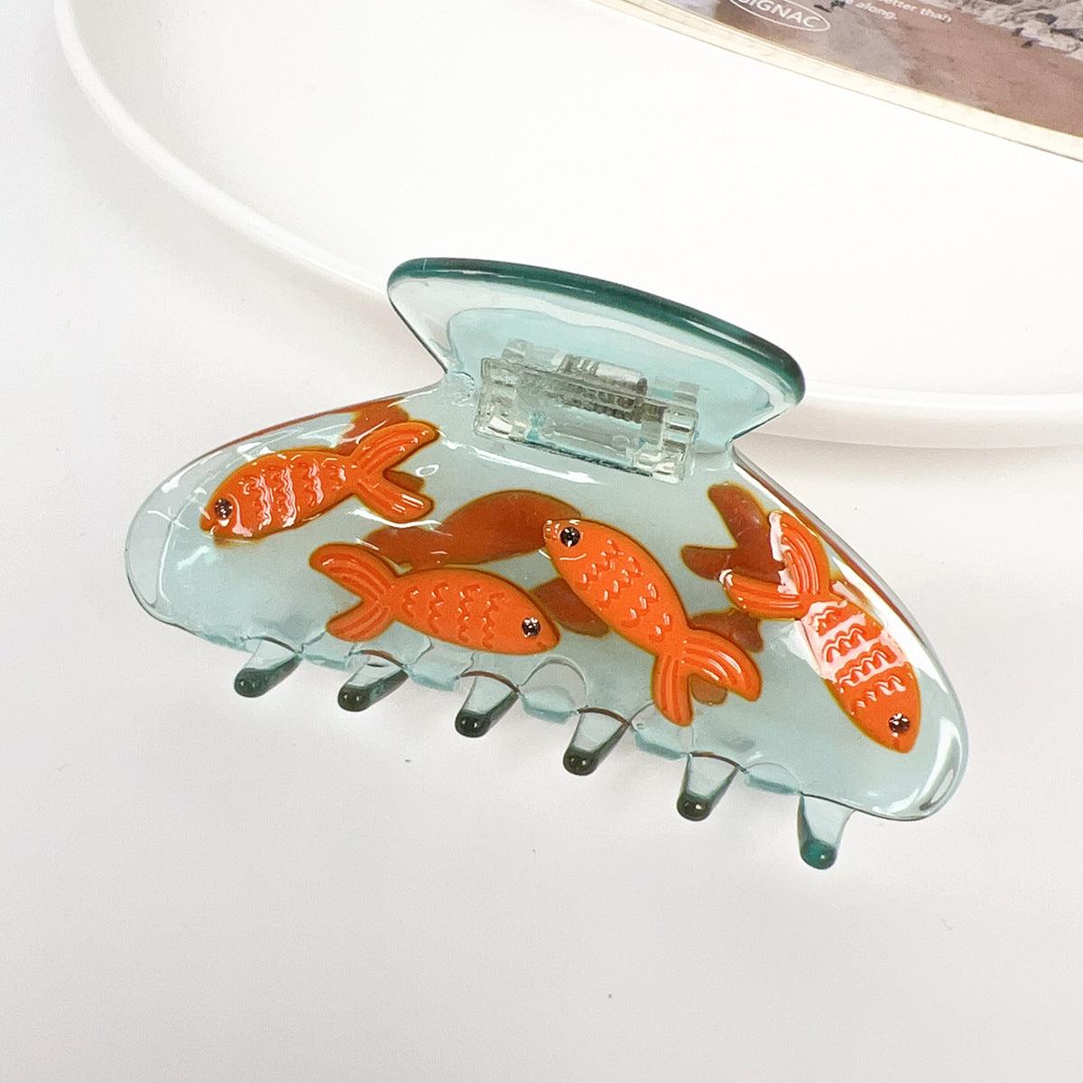 Goldfish bio-acetate winona irene big sale tortoise shell hair claw clip cute butterfly flat online wholesale hair pin hair accessories french barrettes for thick hair styles women.