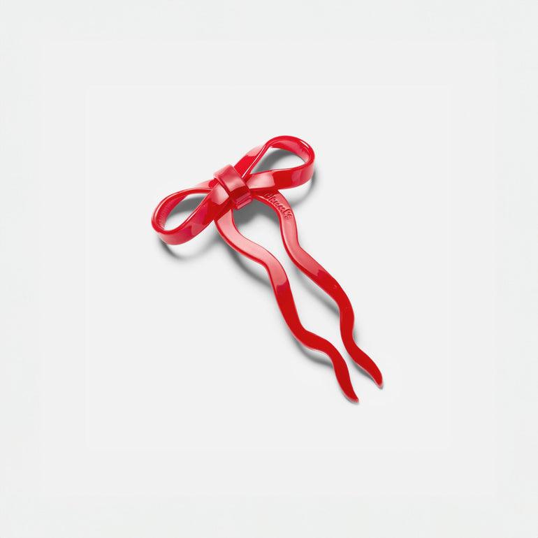 BowsAtelier Large Bow Hairpin in red - Stylish Hair Clip for Women's blonde long hair  Fashion Chunks big sale