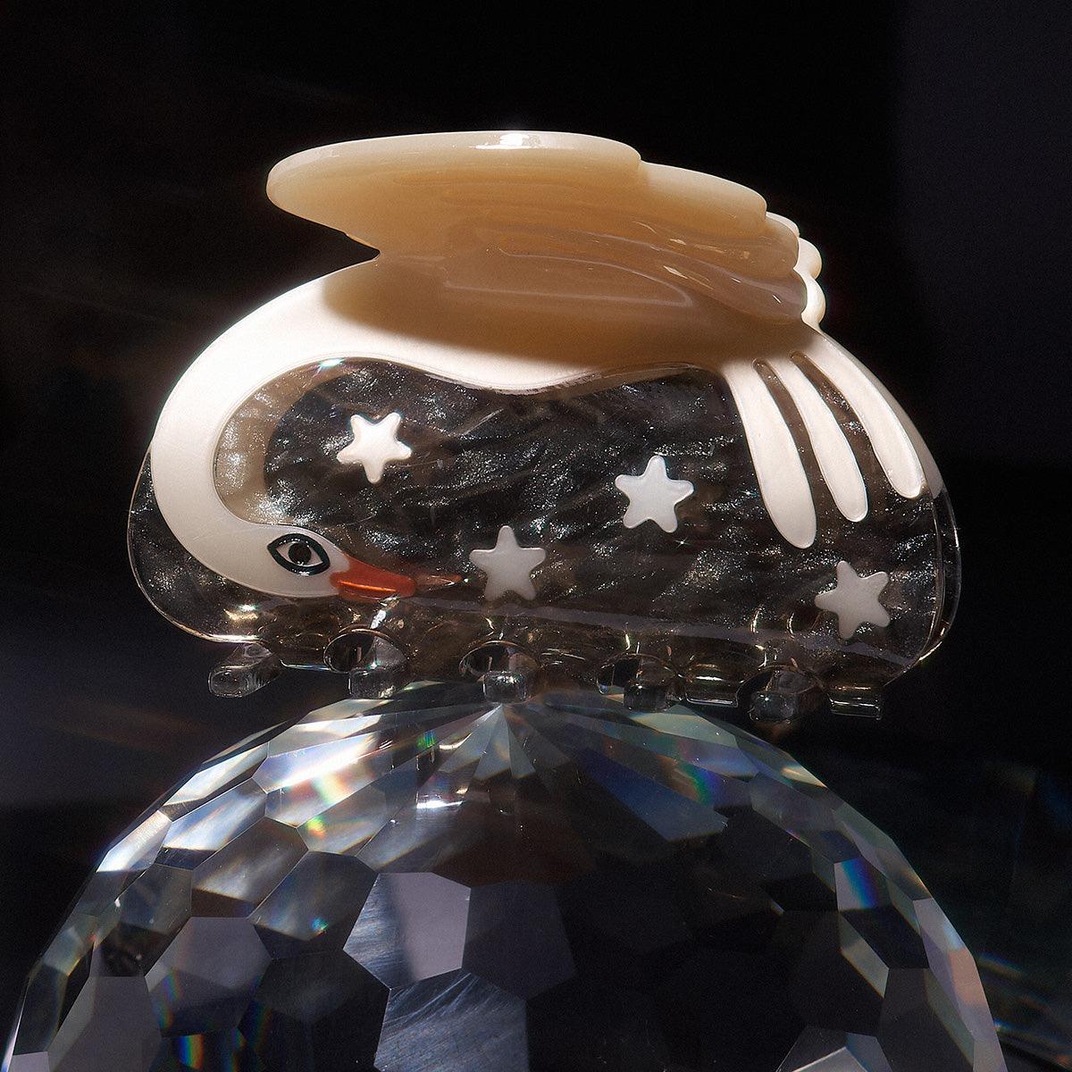 Cygnus Swan Star Jennie inspired cute bio-acetate winona irene big sale tortoise shell hair claw clip cute butterfly flat online wholesale hair pin hair accessories french barrettes for thick hair styles women.