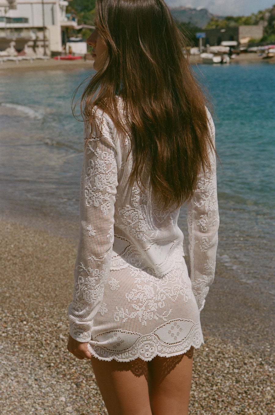 Belinda Top | White Lace