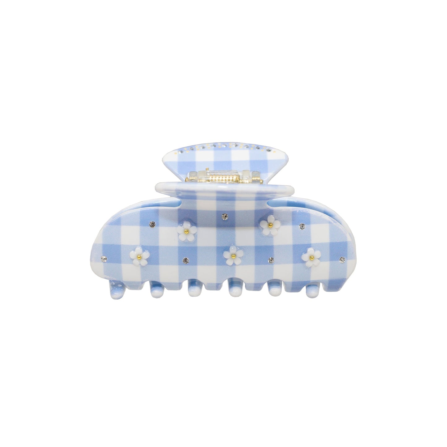 Sweetheart Clip in Daisy Blue Picnic