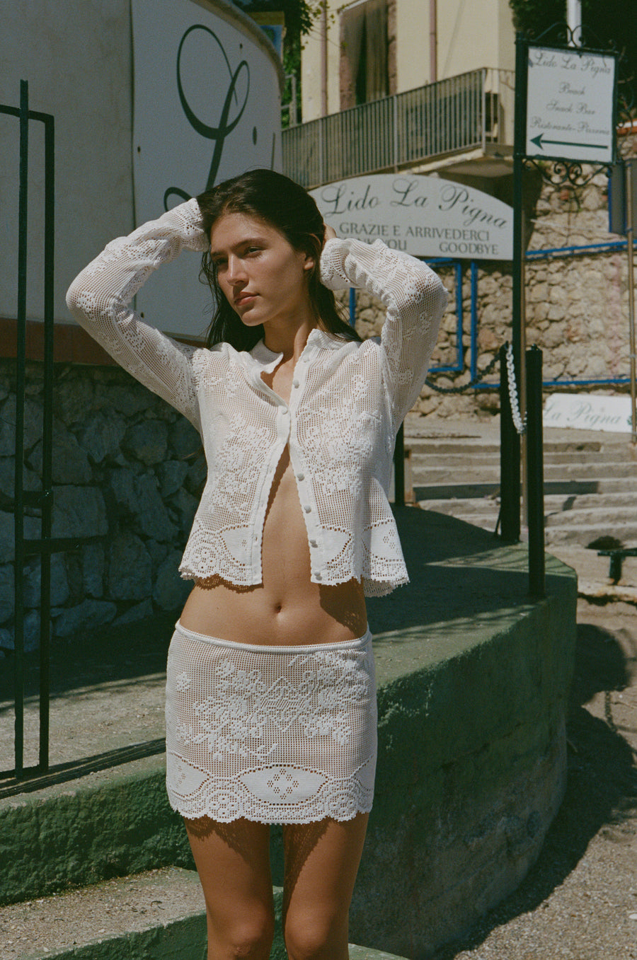 Belinda Top | White Lace