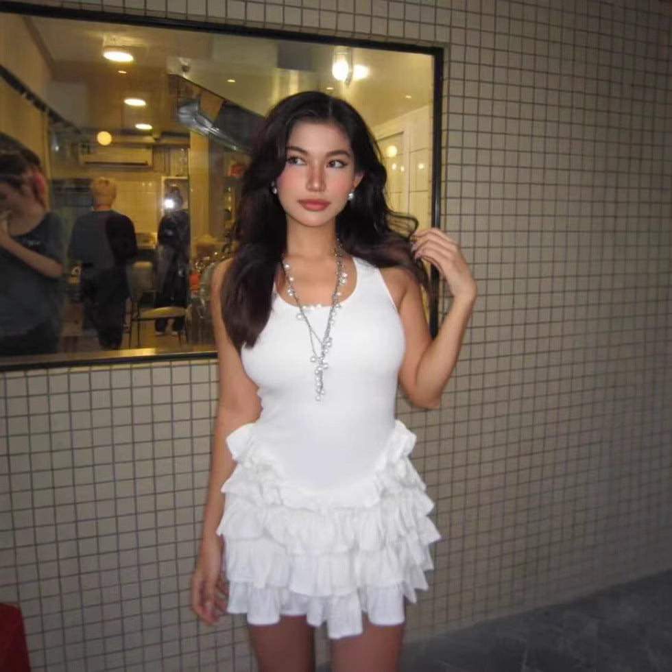 Frill Tank Dress my mum made it coupon sale code skirt puffer bag dress white crop top girl cute clothing mindfully outfits cottagecore cotton good quality comfy chic vacation daily