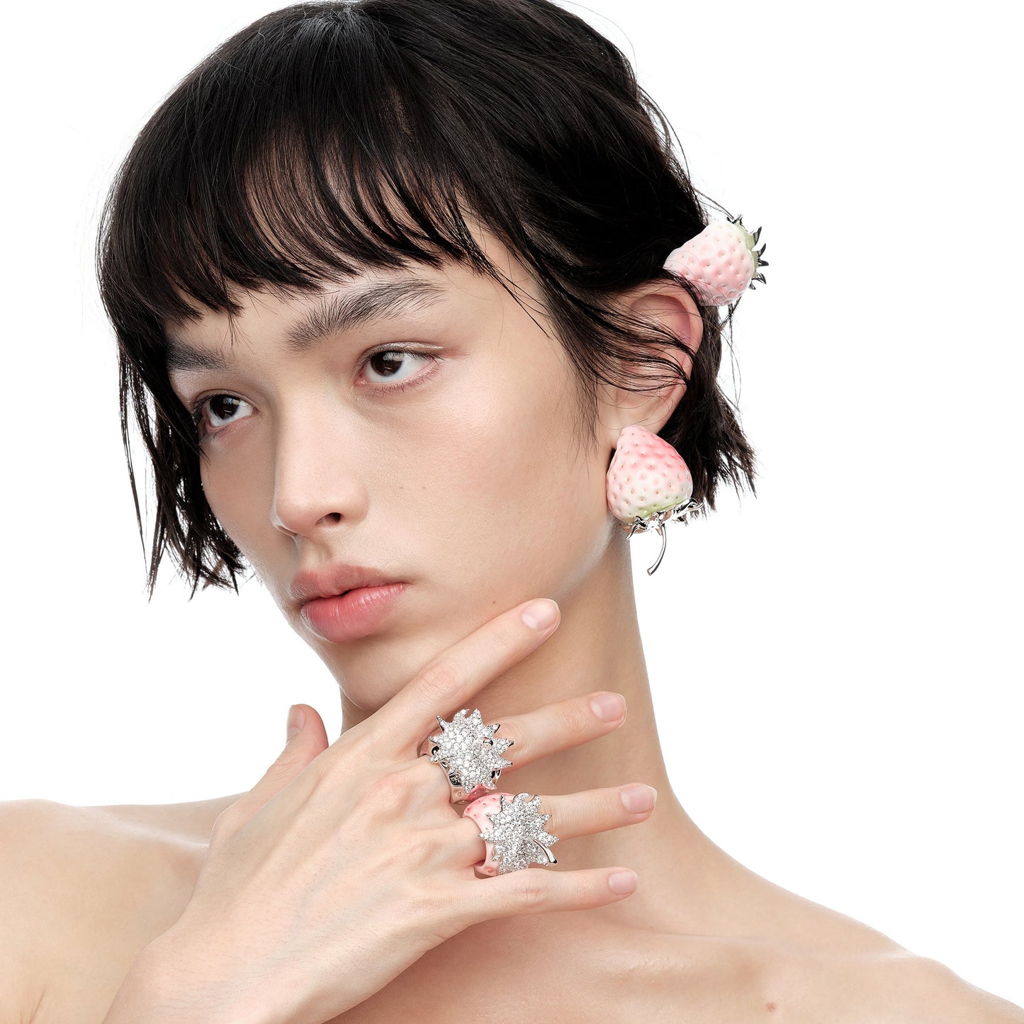 Paradise / Strawberry Gemstone Earring