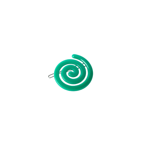 BowsAtelier Spiral Clip in Green Stylish Large Hair Clip for thick curly thin long fine hair