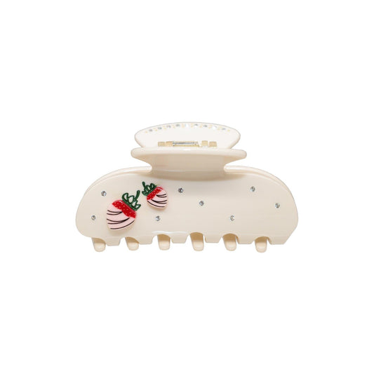 Sweetheart Clip in White Chocolate bio-acetate go-to essentials emijay discount large big sale designer Sephora hair claw clip durable pink butterfly flat feminine, high-quality hair accessories like statement Nordstrom hair pin french barrettes for all hair types