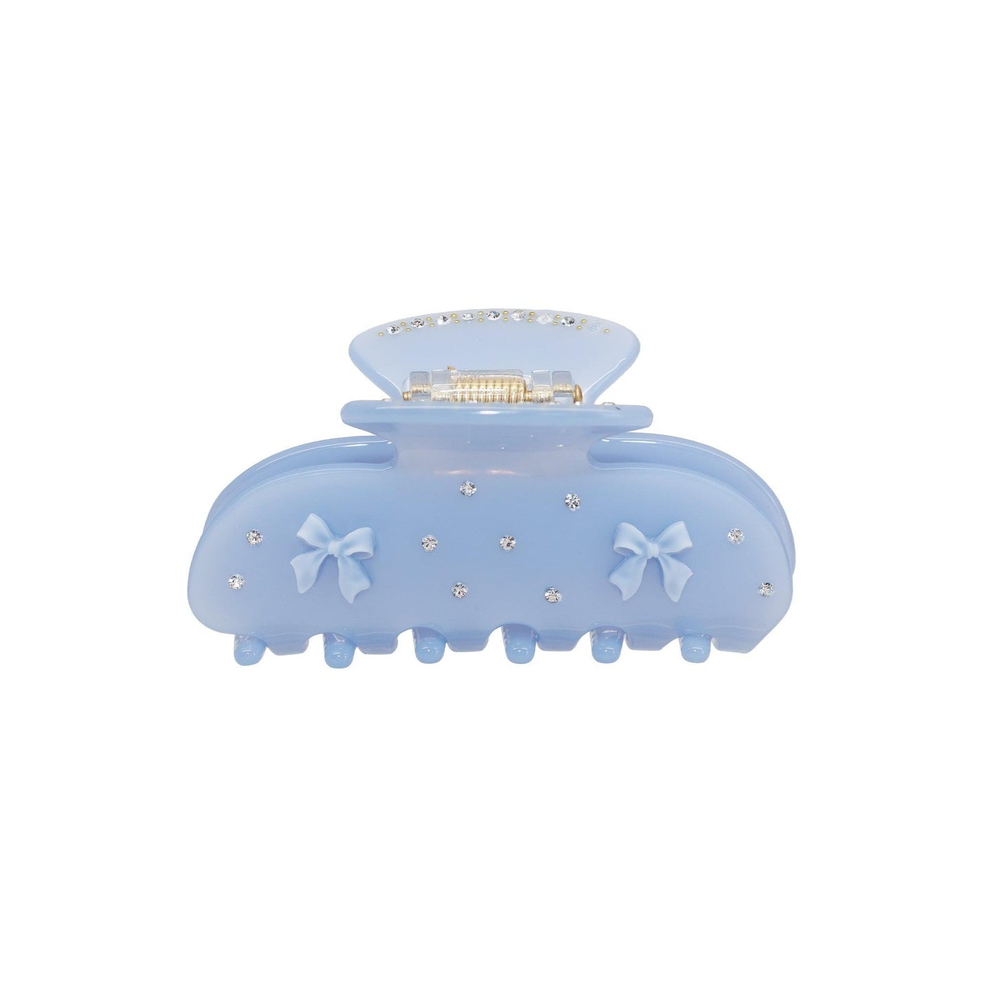 Sweetheart Clip in Blue Ribbon bio-acetate go-to essentials emijay discount large big sale designer Sephora hair claw clip durable pink butterfly flat feminine, high-quality hair accessories like statement Nordstrom hair pin french barrettes for all hair types