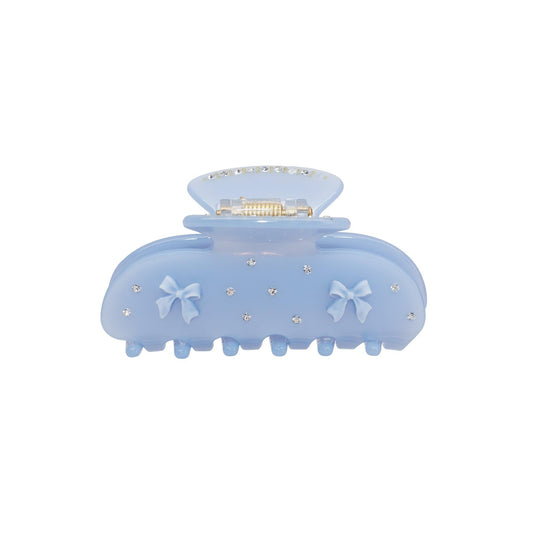 Sweetheart Clip in Blue Ribbon bio-acetate go-to essentials emijay discount large big sale designer Sephora hair claw clip durable pink butterfly flat feminine, high-quality hair accessories like statement Nordstrom hair pin french barrettes for all hair types