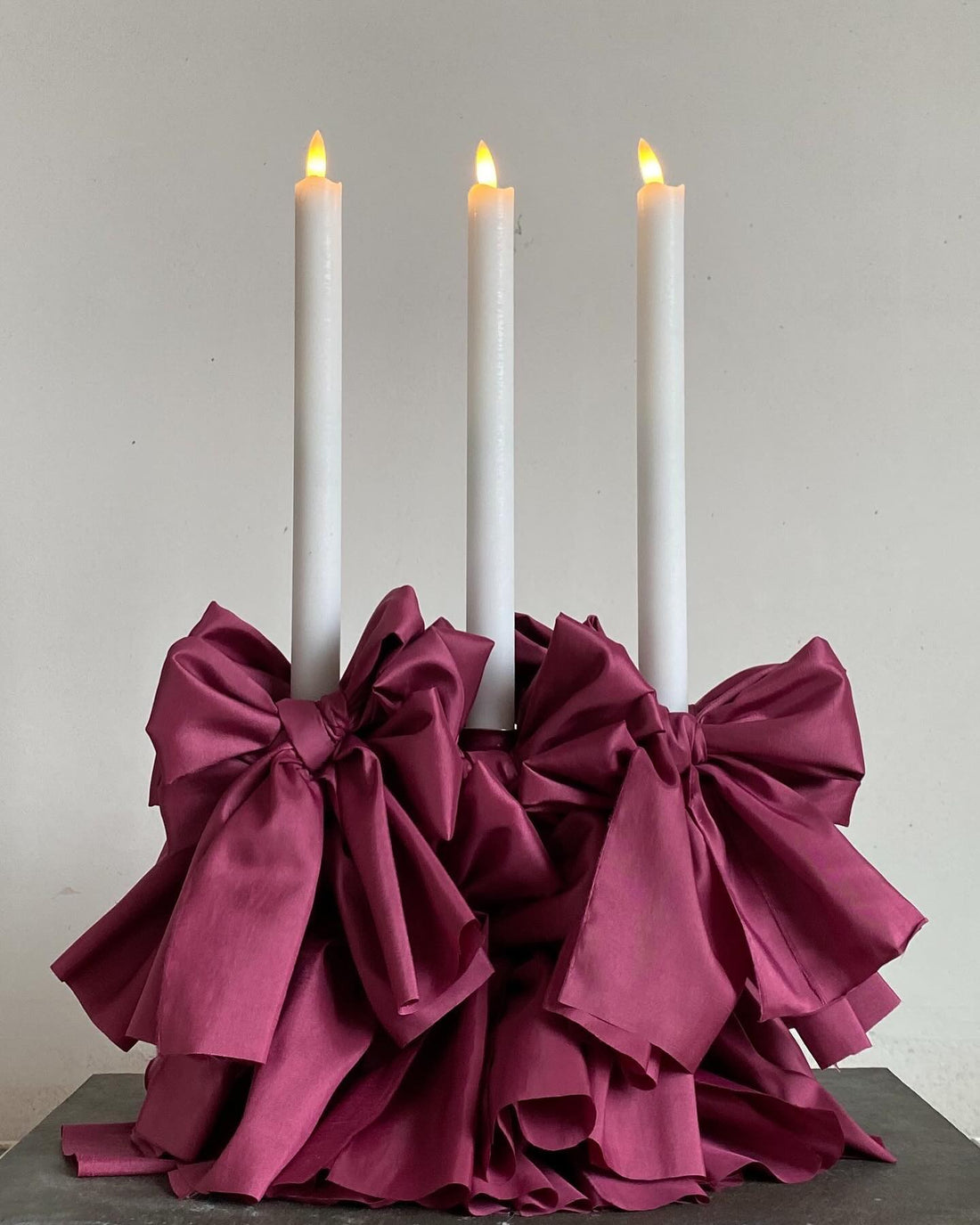 Elegant purple red candle arrangement art presenting hair claw clips durable, lightweight, and perfect for thick hair . Ideal for effortless everyday hairstyles.