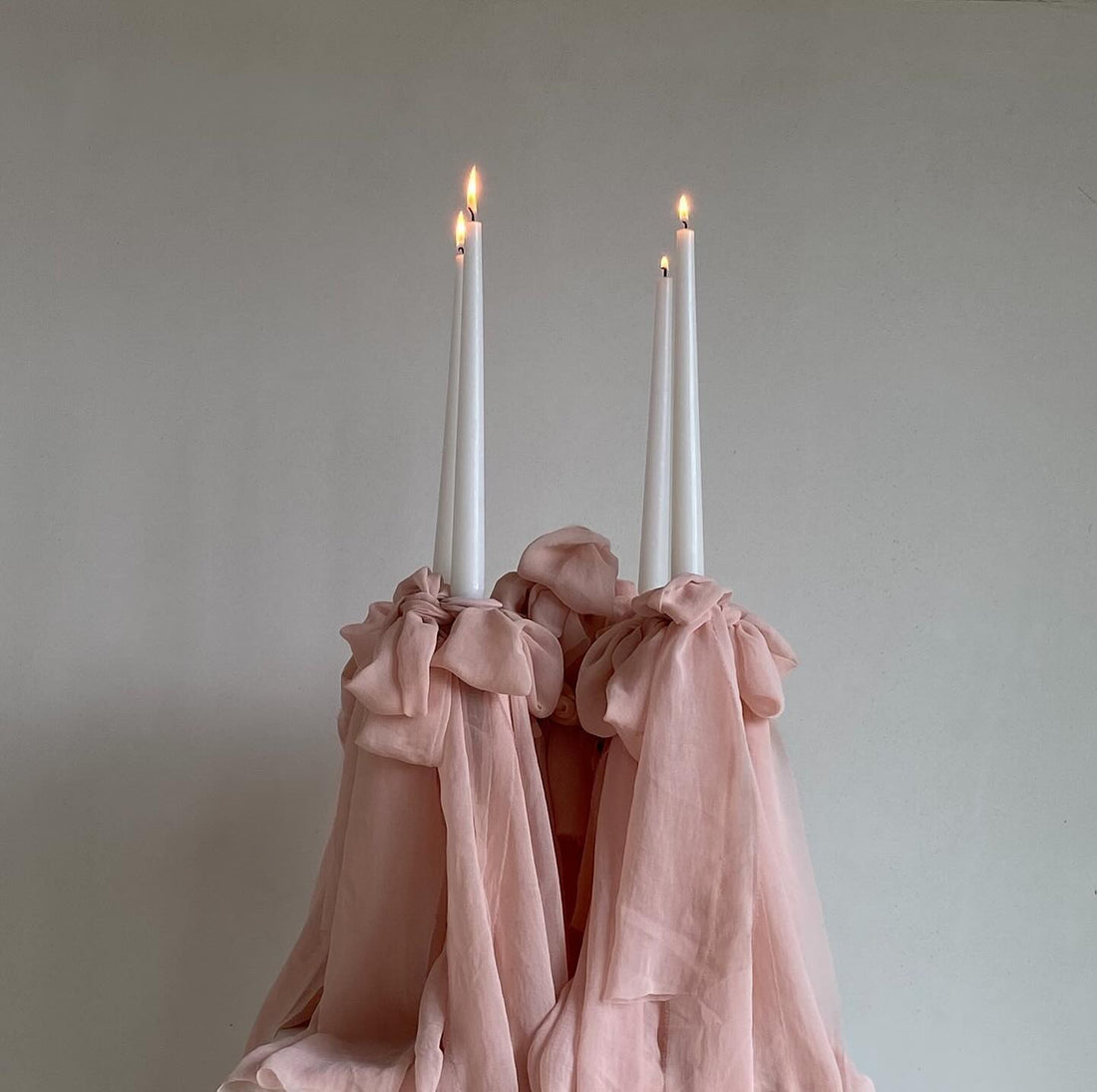 Elegant pink bow candle arrangement art presenting hair claw clips durable, lightweight, and perfect for thick hair . Ideal for effortless everyday hairstyles.