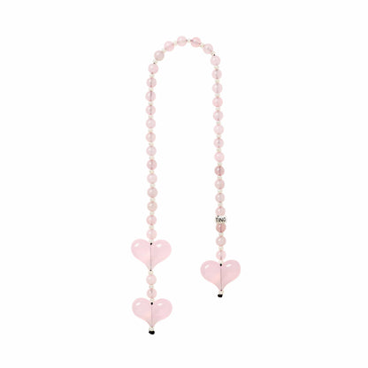 Pink Love Stone Bag Ting Stringting sale bag charm crafted with high-quality colorful beads—perfect for adding a minimalist, stylish touch to handbags. A chic essential and a thoughtful gift idea for women