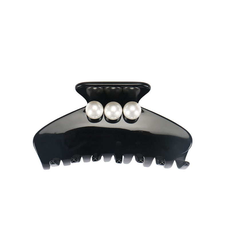 EMMA BIG EFFING PEARL HAIR CLIP IN CREAM