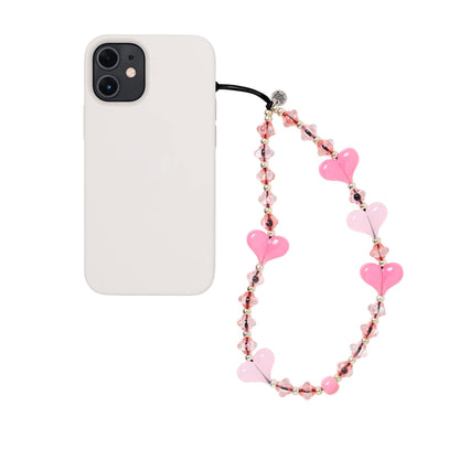 Cherry Blossom Love Wristlet Phone Strap Stringting sale phone charm crafted with high-quality colorful beads—perfect for accessorizing phones with a minimalist, stylish touch. A must-have essential and a thoughtful gift idea for women.