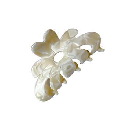 Butter Pearl flower tortware sale cute bio-acetate large lora big sale tortoise shell hair claw clip cute hair styles flat online wholesale hair pin hair accessories french barrettes for thick hair styles women.