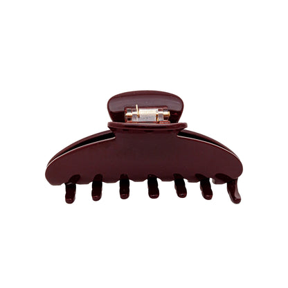 Bordeaux bio-acetate large hair claw clip Emijay classic hair clips-perfect for thick hair and trendy hairstyles.