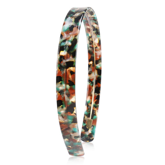 CHLOE CELLULOSE ACETATE TIMELESS HEADBAND TIGER EYES