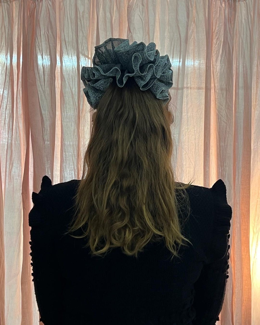 Sweet Dreams Scrunchie in Silver Brat