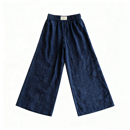 Navy Lazy Daisy Pants