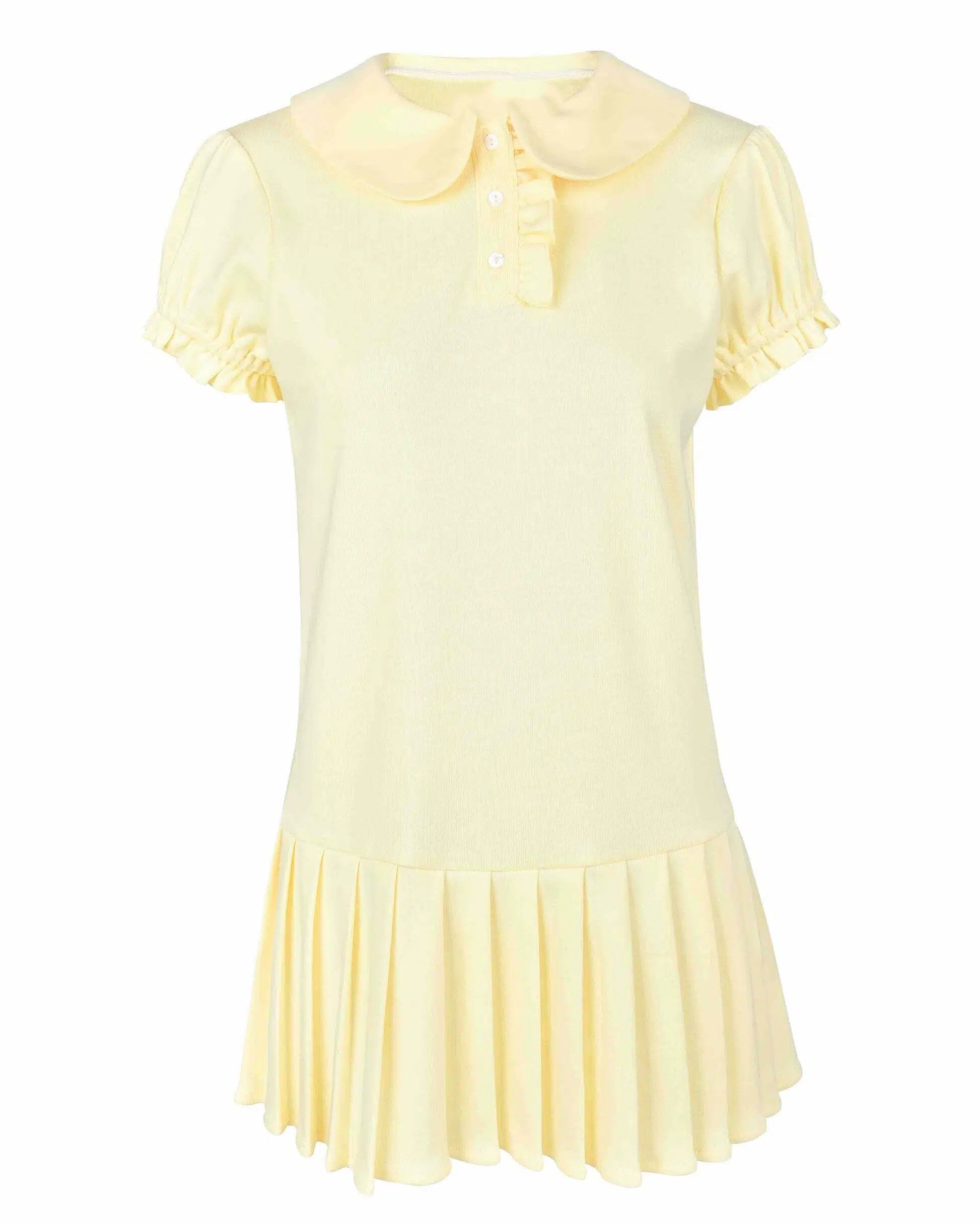Citrine Polo Mini Pleat Dress my mum made it coupon  sale code skirt puffer bag dress white crop top girl cute clothing mindfully outfits cottagecore  cotton good quality comfy chic vacation daily
