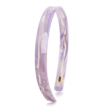 Purple Timeless bio-acetate extra large Emijay classic Hair Headband –perfect for thick hair and all hairstyles women.