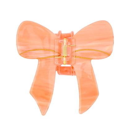 Pretty Bow Jennie inspired cute bio-acetate large hair claw clip designed for elegant updos– perfect for thick hair and effortless hairstyles