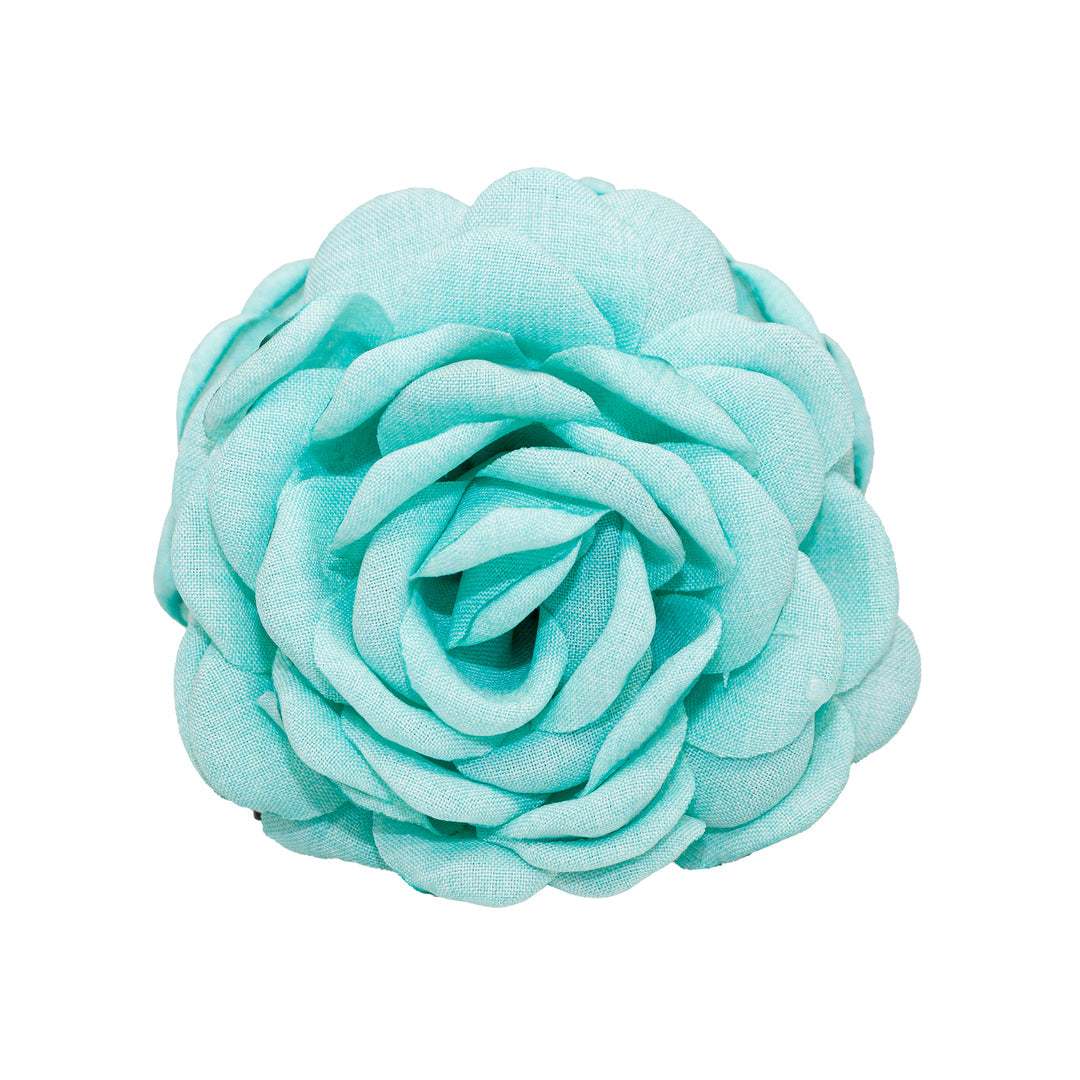 MIA CAMELLIA FLOWER HAIR CLIP IN SEA SALT