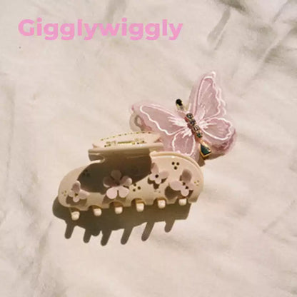 Sweetheart Clips in Fairy Pink Butterfly